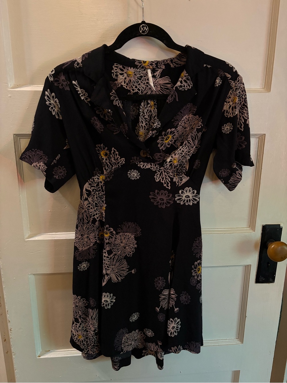 Free People Floral Collared Mini Sundress! Women's XS!